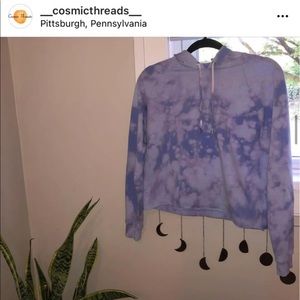 bleached cropped hoodie